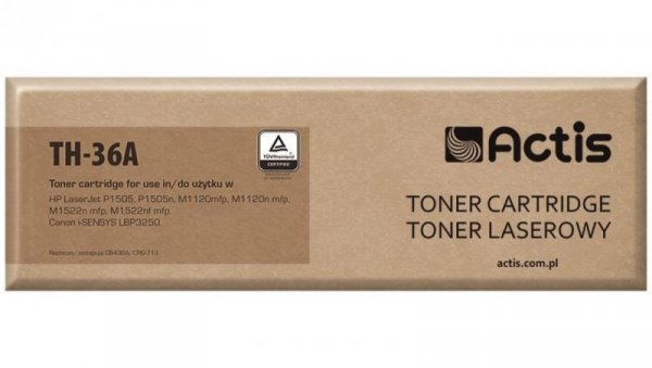 Toner ACTIS TH-36A (zamiennik HP 36A CB436A, Canon CRG-713 Standard 2000 stron czarny)