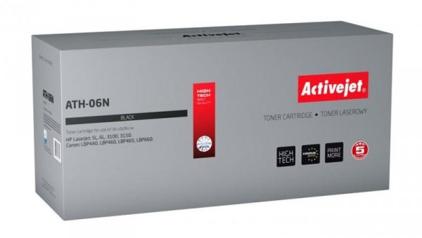 Toner Activejet ATH-06N (zamiennik HP 06A C3906A, Canon EP-A Supreme 2800 stron czarny)