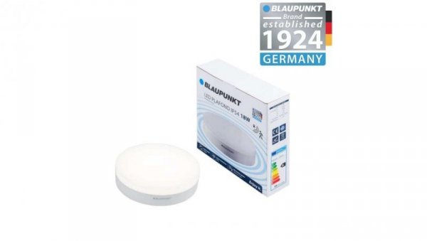 Blaupunkt Plafon LED 18W IP54 z mikrofalowym czujnikiem ruchu barwa naturalna, BLAUPUNKT-PL18NW-M