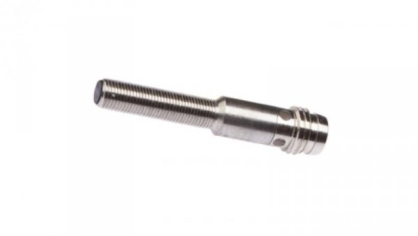 Czujnik indukcyjny M5x0,5 dł: 38 mm zabudowany Sn: 0,8 mm 10-30V DC PNP NC złącze M8 3-pinowe IP67 IB050274