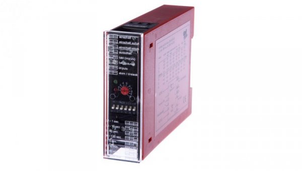 Przekaźnik czasowy 75x110x22mm 0,1-18000s 24-240V AC/DC zacisk 12-pinowy IP20 ZM565453