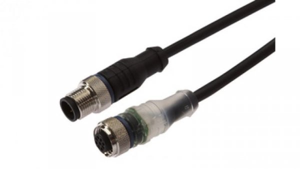 Złącze do samokonfekcjonowania M12 proste żeńskie 4-pin M12 męskie proste 4-pin 4x0,34mm² PUR IP67 wyświetlacz LED VK150F26