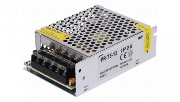 Zasilacz Standard modułowy PR 12V 75W
