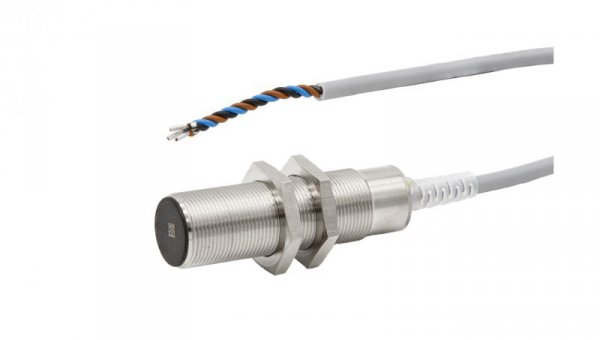 Czujnik indukcyjny M18x1 dł: 62mm zabudowany Sn: 5mm 10-30V DC PNP NO kabel PVC 2m IP67 IB180100