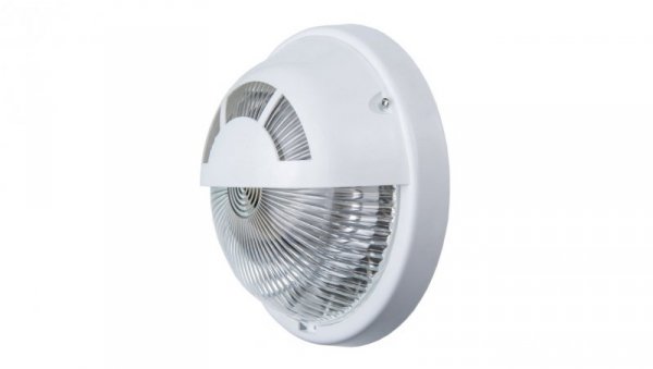 Oprawa EMOTION, E27, 60W, biała-polipropylen, klosz przeźroczysty-poliwęglan, IP44, osłona, IK10 A2250-P