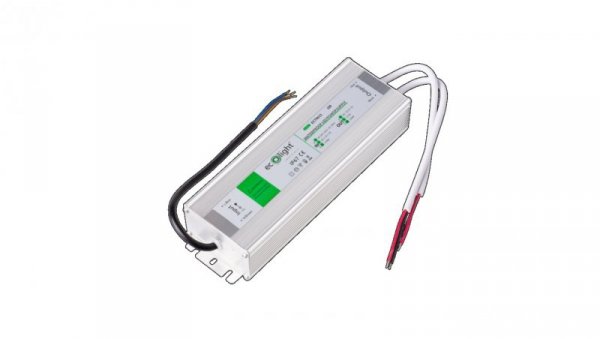 Zasilacz LED hermetyczny IP67 150W 12V 12,5A 214 x 65 x 40 mm EC79611