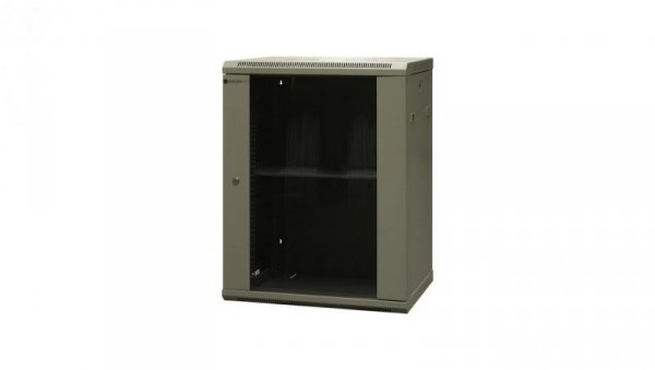 Szafa RACK wisząca niedzielona 19 cali 15U gł.450mm, niezmontowana, RAL 7035
