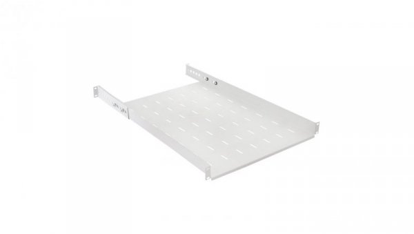Półka regulowana do szafy RACK 19 cali 1U 650mm szara
