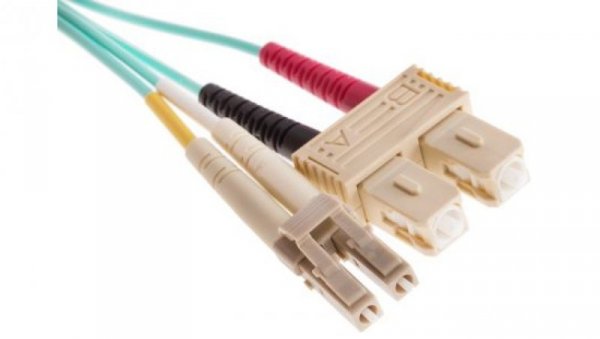 Kabel światłowodowy, średnica: 900μm, OM4 Wielomodowy, Niebieski, LC/SC
