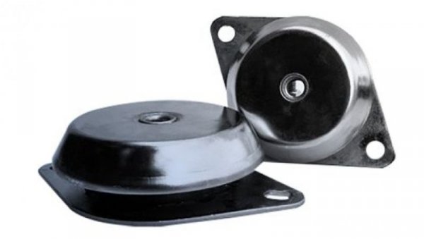 Mocowanie antywibracyjne, M10, Ø 128mm, H 30mm, 220, materiał: Guma naturalna 60 Shore A, RS PRO