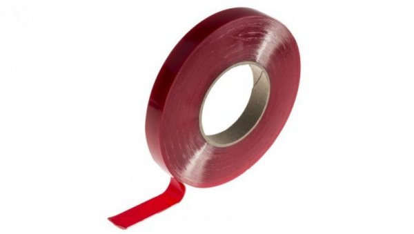 Taśma piankowa, 14m x 19mm x 1mm, kolor: Półprzezroczysty, RS PRO Dwustronne