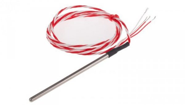 Termopara typ PT 100, -50C do +200C 90mm kabel 1m, Stal nierdzewna