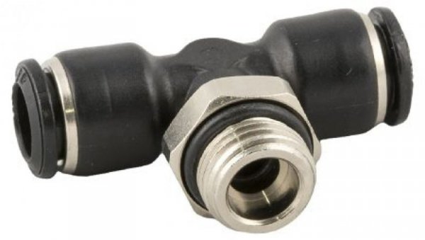 Adapter gwintowany teowy typu gwint – rura, 20 barów