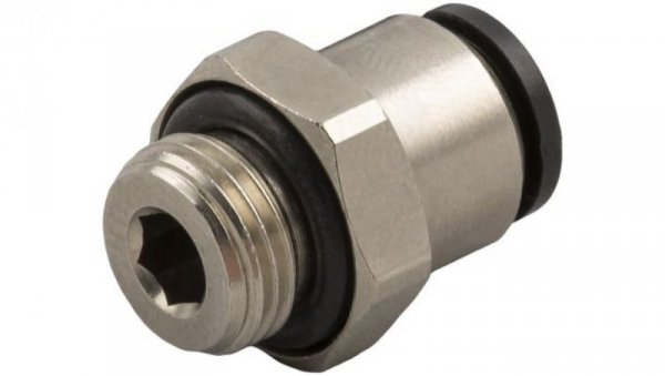 Adapter gwintowany prosty gwint – rura, 20 barów