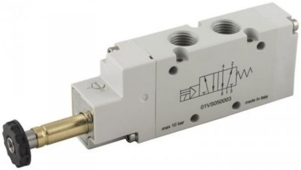Pneumatyczne zawory elektromagnetyczne 5/2 Bistable G 1/2 5000NL/min RS PRO