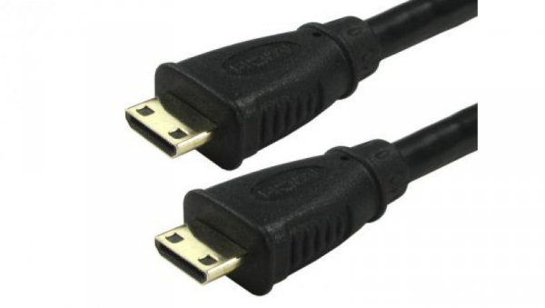 Zespół cyfrowych kabli wideo i monitorowych 3m Męskie złącze HDMI typu C. to Męskie złącze HDMI typu C. Czarny
