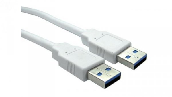 Kabel USB, dł. 0.8m, kolor: Biały