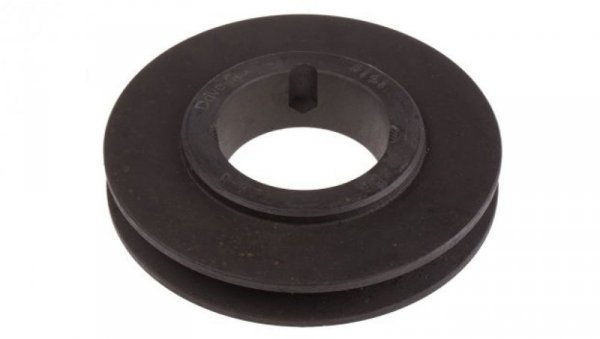 Krążek, śr. całkowita: 130.5mm, śr. otworu: 42mm, l. rowków: 1, Żeliwo, stal