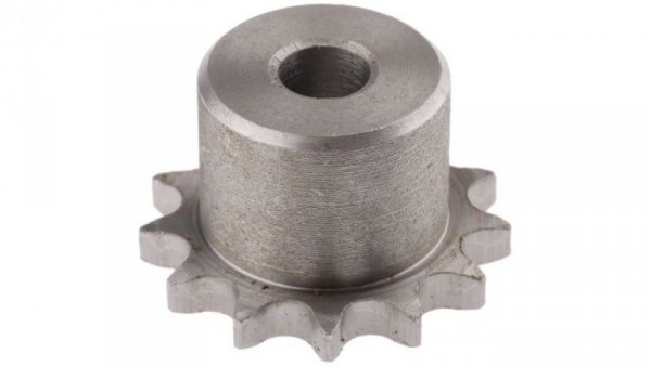 Koło łańcuchowe drabinkowe, 13 zębów, 06B-1, Pilot, śr otworu: 10mm, śr toczna: 39.79mm, Stal