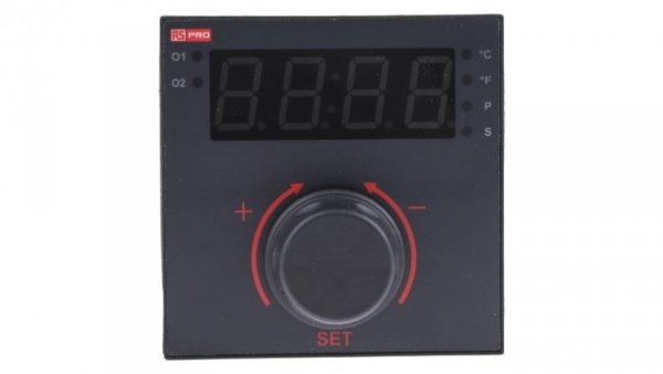Regulator temperatury PID panelowy 2-wyjściowy, Uz 115 V AC, 0→ 50 C, -200→ +1700 C., 96 x 96mm