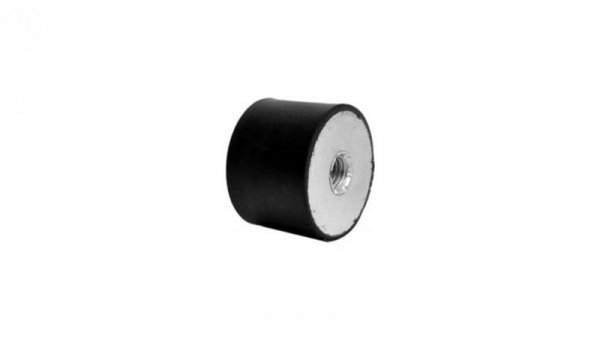 Nóżka z gwintem, M10, Ø 50mm, materiał: Guma naturalna 45Shore A, RS PRO