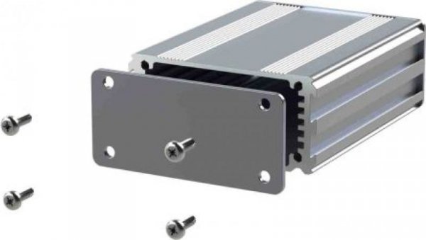 Obudowa urządzeń elektronicznych, aluminiowa, Srebrny, 40 x 63.5 x 30mm, RS PRO