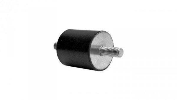 Nóżka z gwintem, M10X30, Ø 50mm, materiał: Guma, stal 60Shore A, RS PRO