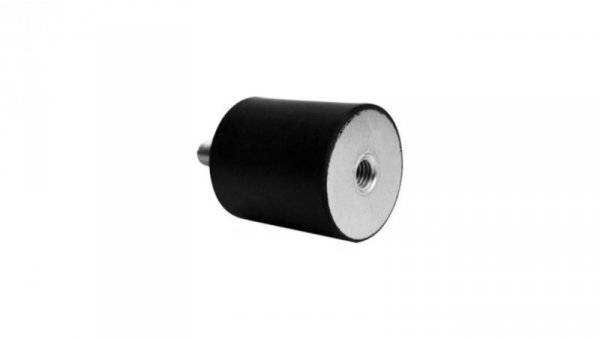 Nóżka z gwintem, M6X12, Ø 20mm, materiał: Guma, stal 70Shore A, RS PRO