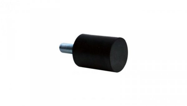 Nóżka z gwintem, M6X6, Ø 20mm, materiał: Guma, stal 60Shore A, RS PRO