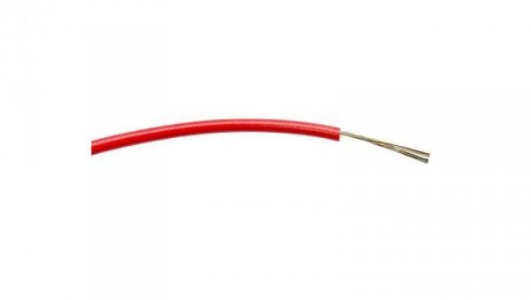 Przewód jednożyłowy linkowy, 0,2 mm², 7/0,2 mm, 24 AWG, PVC, 1 kV AC, Czerwony, dł. 100m, RS PRO