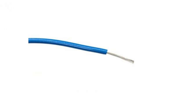 Przewód jednożyłowy linkowy, 0,5 mm², 16/0,2 mm, 20 AWG, PVC, 1 kV AC, Niebieski, dł. 100m, RS PRO