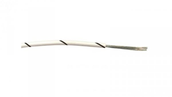 Przewód jednożyłowy linkowy, 0,5 mm², 16/0,2 mm, 20 AWG, PVC, 1 kV AC, Czarny/Biały, dł. 100m, RS PRO
