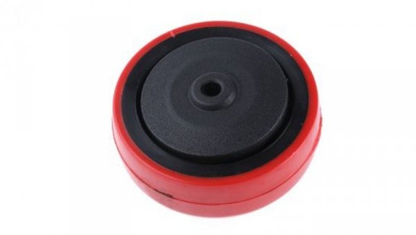 Kółko do wózka, Lite, PUR, Pomarańczowy, obc.: 125kg, śred.: 100mm, szer.: 30mm