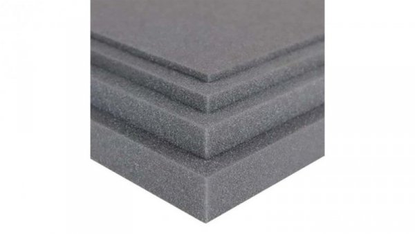 Arkusz gumy, Szary, 30kg/m³, 950mm x 950mm x 15mm, Nie, RS PRO