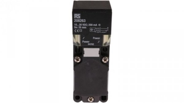 Czujnik indukcyjny PNP 25 mm w obudowie prostokątnej 200 mA 10 → 30 V DC IP68 250Hz