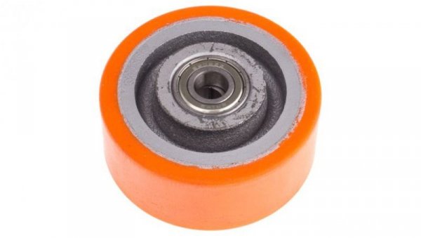 Kółko do wózka, Lite, PUR, obc.: 350kg, śred.: 100mm, szer.: 40mm