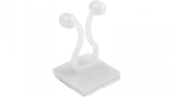 Spinka do kabli Spinka zaciskowa, 7.9mm, materiał: Nylon 66, Samoprzylepny, 27.5 x 17.4mm, RS PRO
