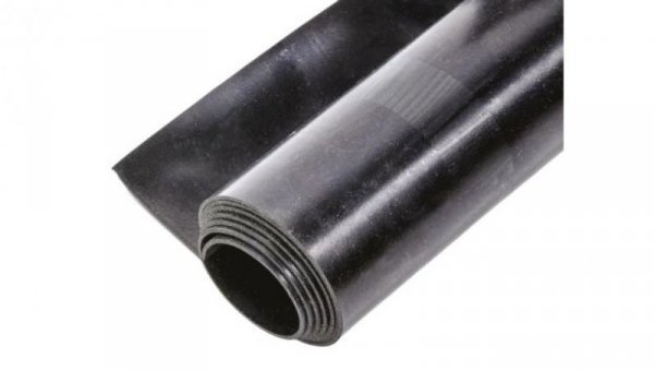 Arkusz gumy, Czarny, 1.4g/cm³, 1m x 1.2m x 1.5mm, RS PRO