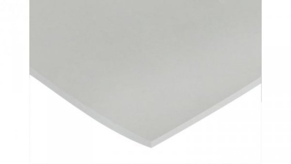 Arkusz z gąbki gumowej, Biały, 1.25g/cm³, 600mm x 600mm x 3mm, RS PRO