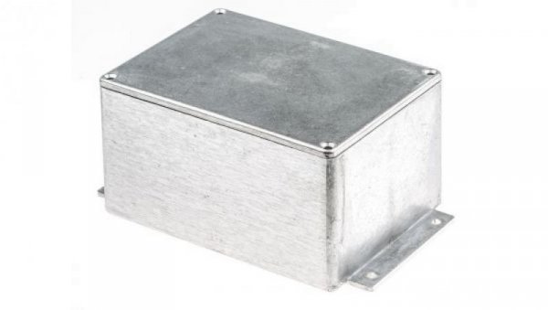 Obudowa ekranowana Srebrny z kołnierzem, 168.7 x 101.6 x 76.5mm, RS PRO