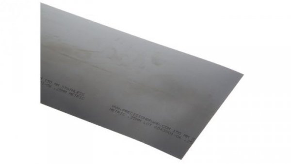 Podkładka regulacyjna ze stali, Czerwony, 1.25m x 150mm x 0.25mm