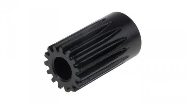 Koło zębate walcowe, moduł: 1, l.zębów: 15, śr. piasty: 17mm, śr. otworu: 8mm, Stal
