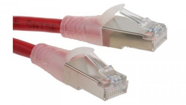 Kabel kat. 5e F/UTP Czerwony 5m