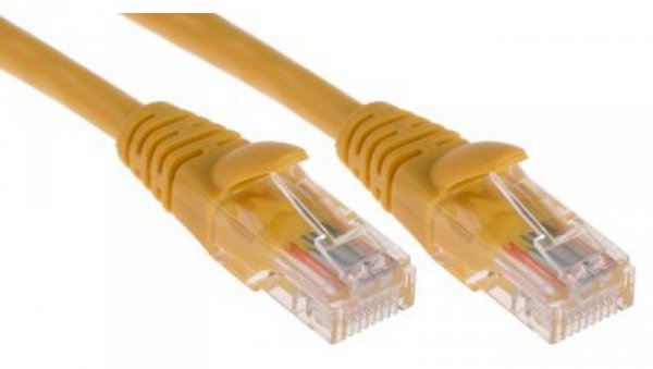 Kabel kat. 5e U/UTP Żółty 10m