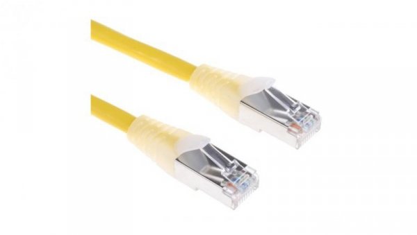 Kabel kat. 5e F/UTP Żółty 500mm