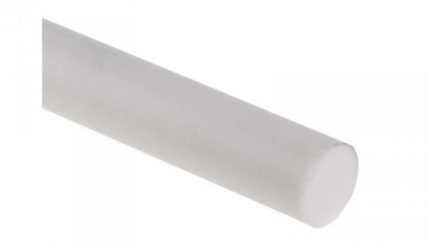 Pręt z fluorowego tworzywa sztucznego PTFE, Ø 15mm x 1m, kolor: Nieprzezroczyste