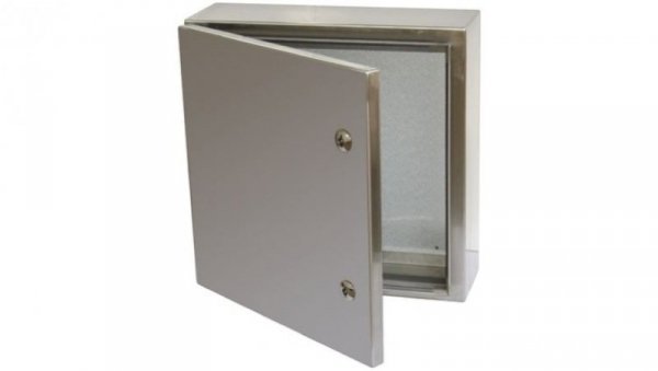 Szafka ścienna rozdzielcza, materiał: Stal nierdzewna typu 304, IP66, 400 x 400 x 150mm, RS PRO