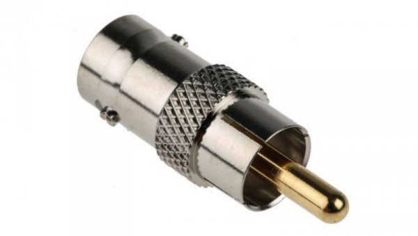 Adapter RF, 75, Męski RCA - żeński BNC, 250MHz