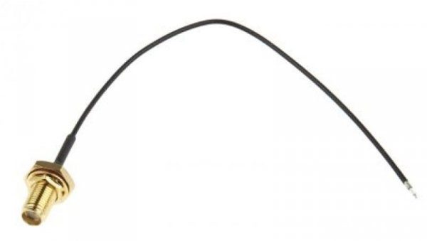 Kabel koncentryczny, Czarny Gniazdo SMA Bez zakończenia 150mm, RS PRO Z zakończeniem