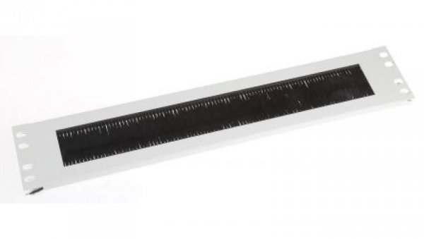 Panel przelotowy, Panel wejścia kabli, do użytku z: Moduł Rack 2U, materiał: Stal, 483 mm x 10 mm x 2 Ucal